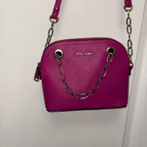 Steve Madden Fuchsia Crossbody Bag with Chain Strap
